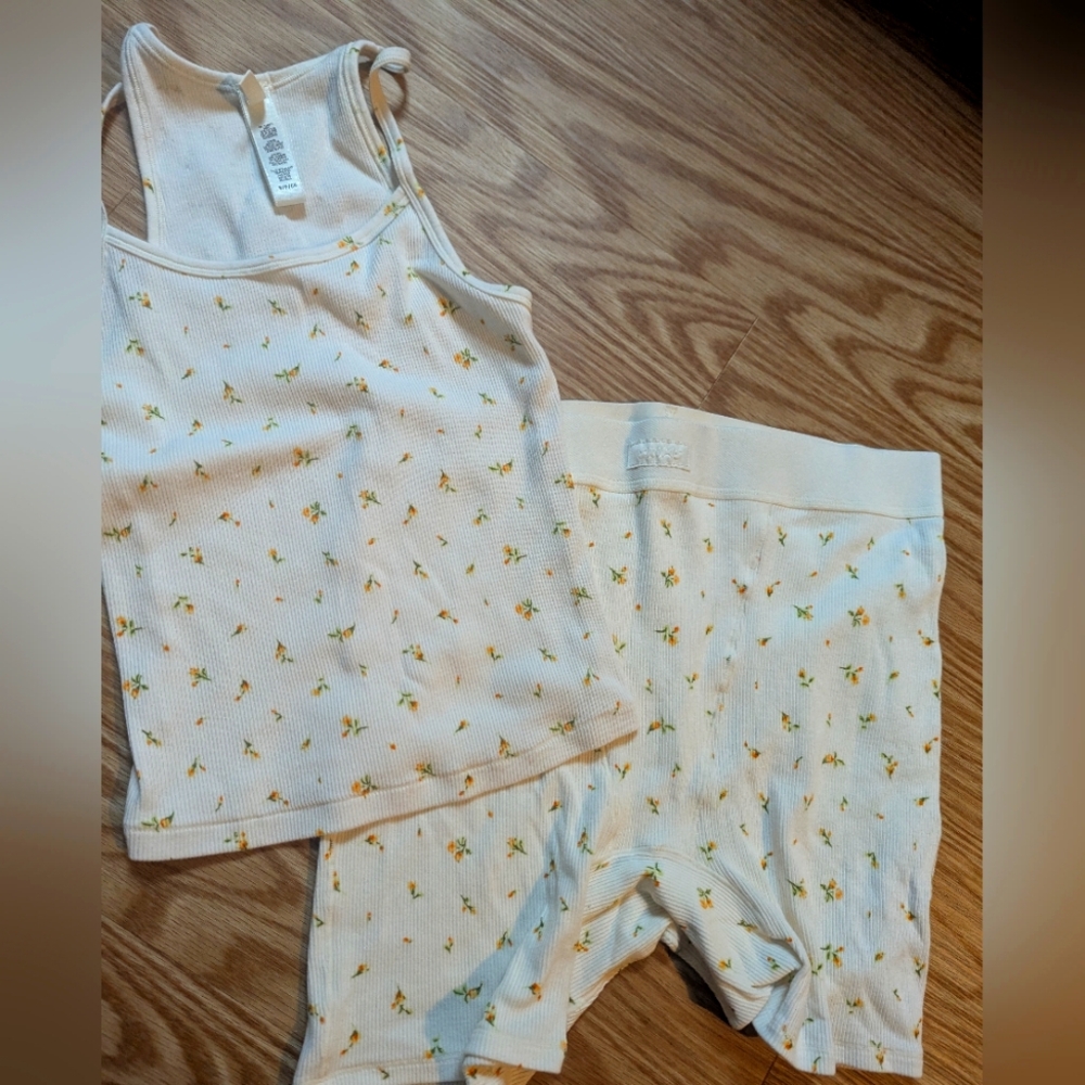 Skims Tank And Shorts Set